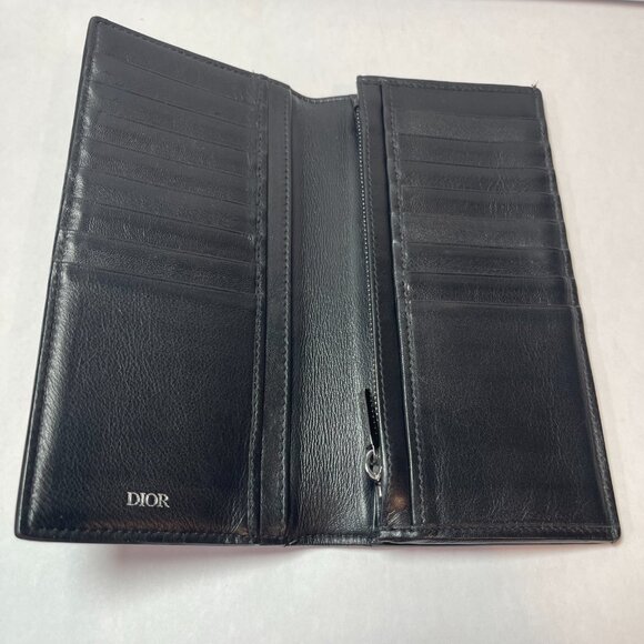 Dior Black Diamond Vertical Long Wallet - Preowned - Picture 12 of 16